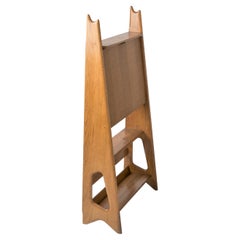 All Oak "Secrétaire" Desk by Pierre Cruège, France 1950's