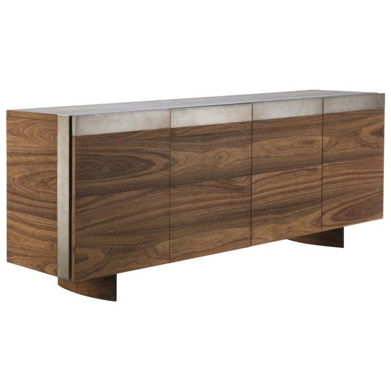 Raw Oak Sideboard With Walnut Frame For Sale at 1stDibs | natural ...