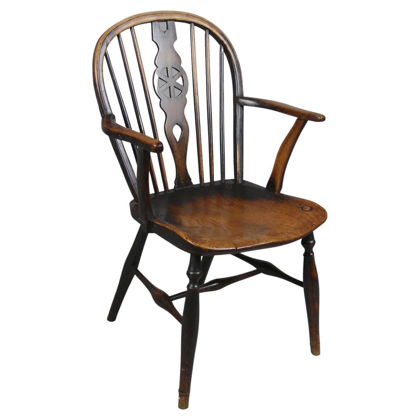All Original 18th Century High Wycombe Windsor Chair with Fabulous Colour For Sale