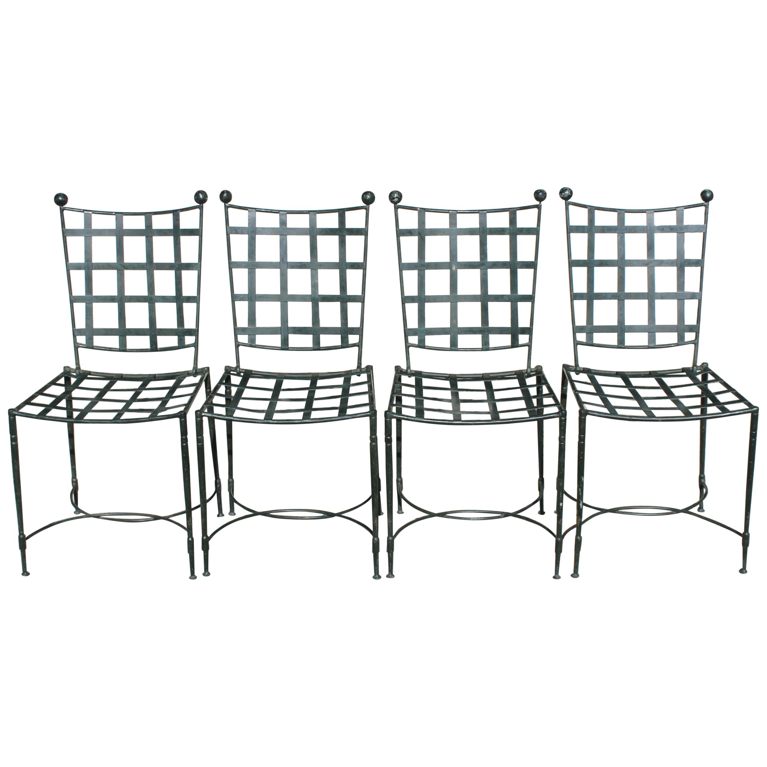 All Original Mario Papperzini for Salterini 4 Dining Chairs