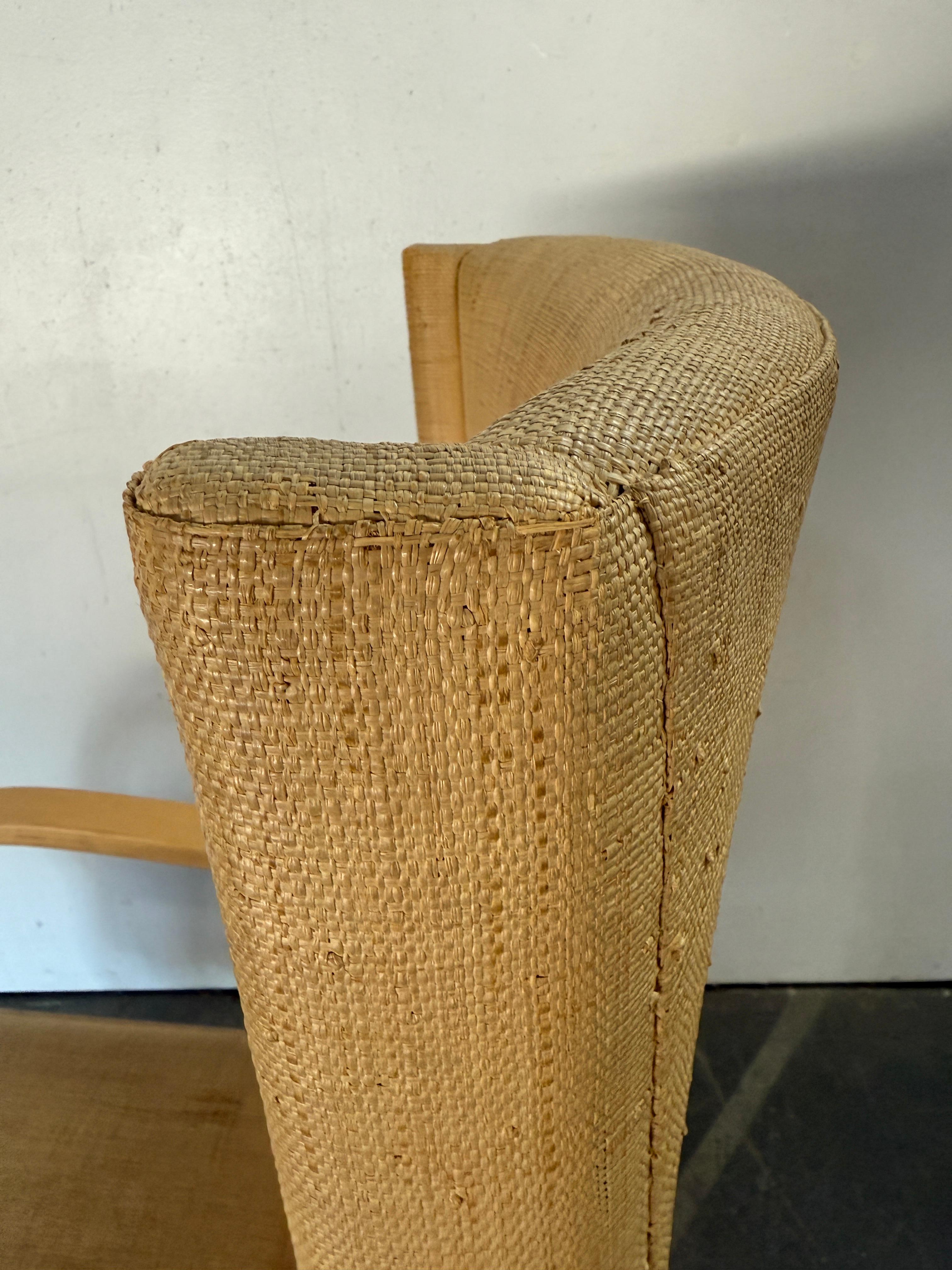 Todo original Vintage Alvar Aalto Sillón reclinable 401 by Artek Finland Carpintería en venta