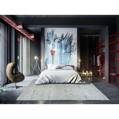 All-Over Design Fabric Collection Peshawar Hand Knotted Oriental Rug