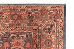 All Over Design Navy Mahal Sultanabad Rug