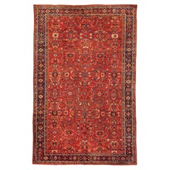 All Over Design Red Mahal Sultanabad Rug