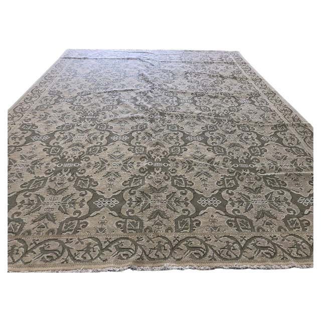 European Design Rug with Floral All-Over Design For Sale at 1stDibs