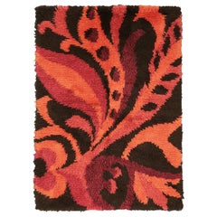 Retro Rya Rug Swedish, ca. 1950