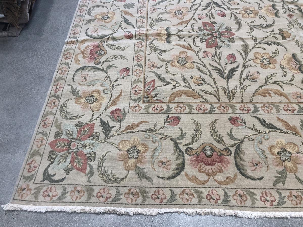Romanian All Over Floral European Design Rug  For Sale