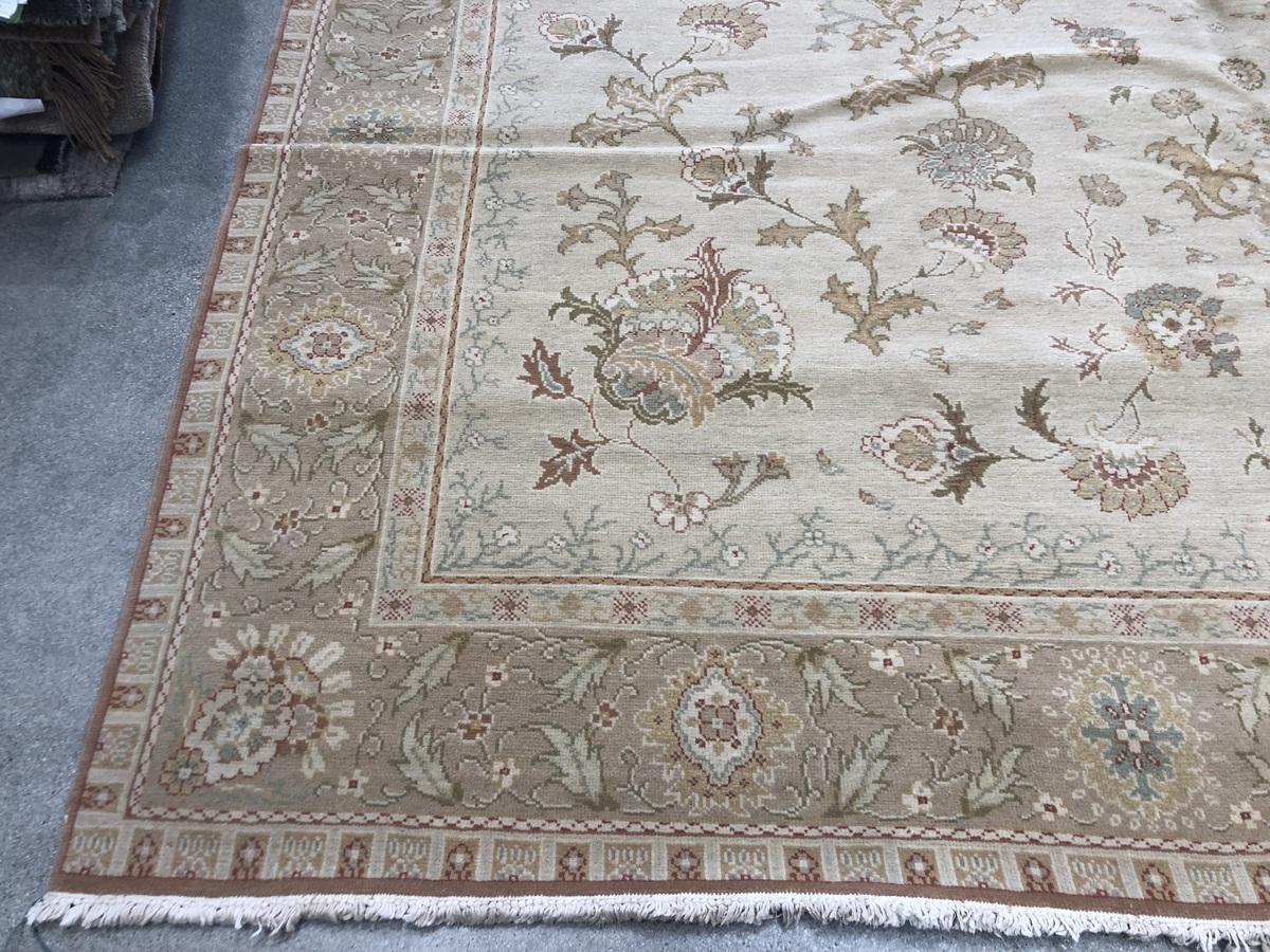 Romanian All Over Flowers European Design Rug  For Sale