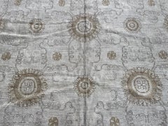 All Over Flowers & Swirls Khotan Design Area Rug