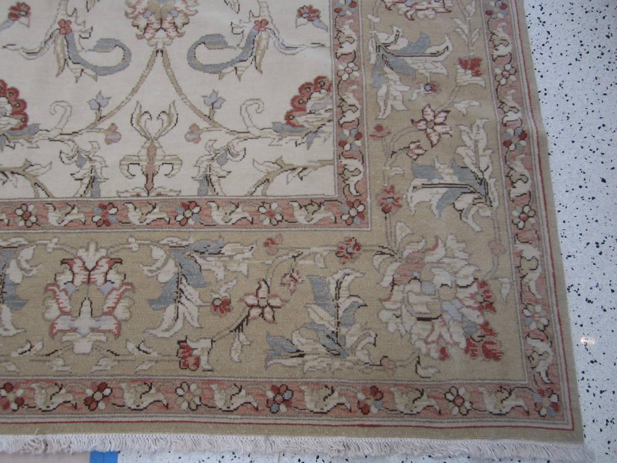 Romanian All Over Flowers & Vines European Design Rug  For Sale