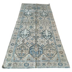 All-Over Geometric Design Semi-Antique Persian Bakhtiari Rug