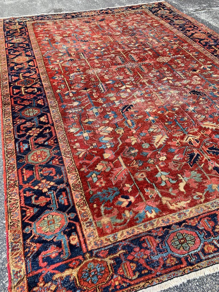 Rich Rug All-Over Luxurious Rich Antique Tribal Rug, 1920-30's For Sale at 1stDibs