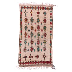 All Over Medallion Village Moroccan Rug - Red Blue and Yellow Accents