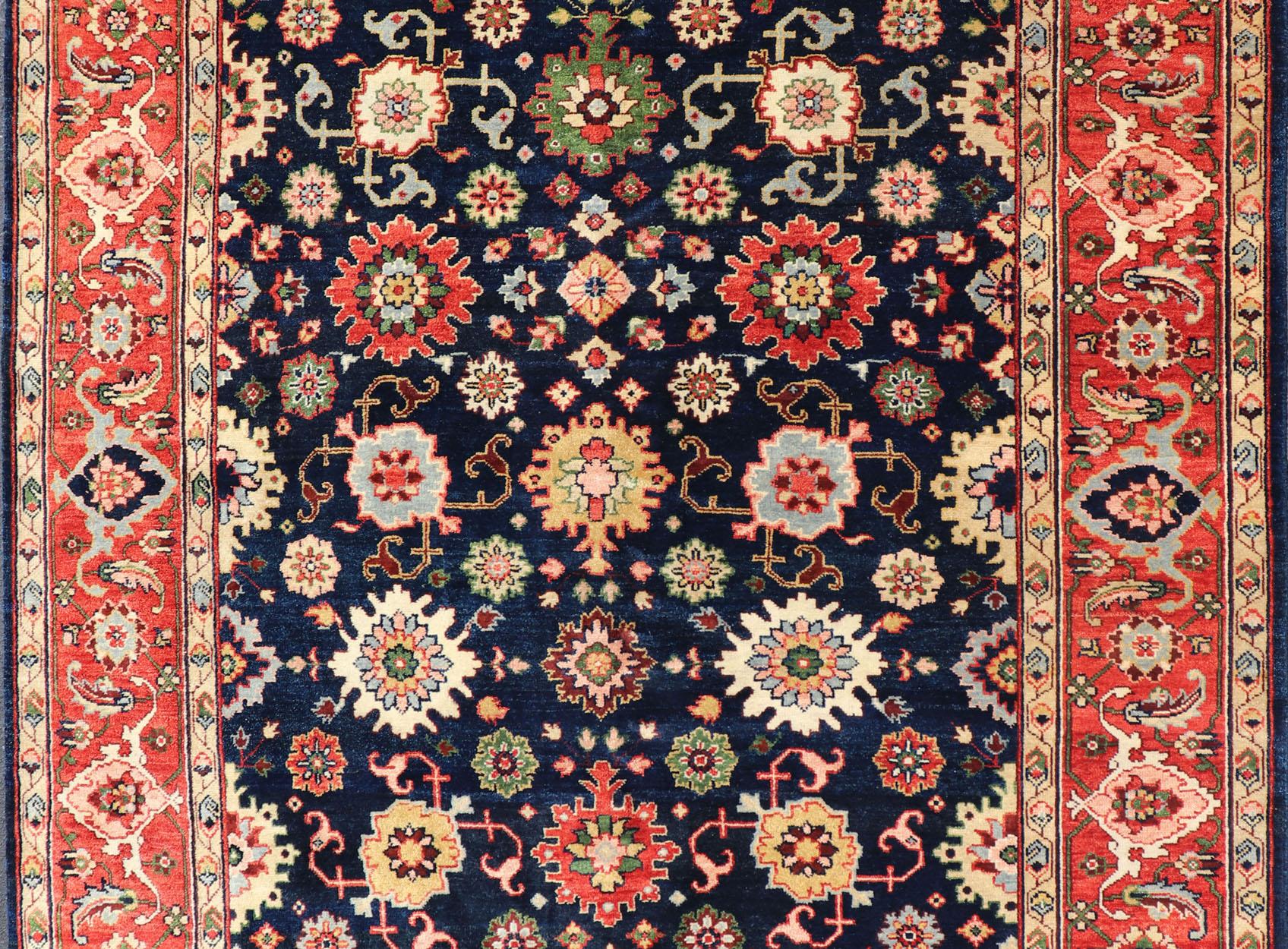 Keivan Woven Arts Sultanabad-Mahal Design in All-Over Floral Handgeknüpfter Teppich im Angebot 4