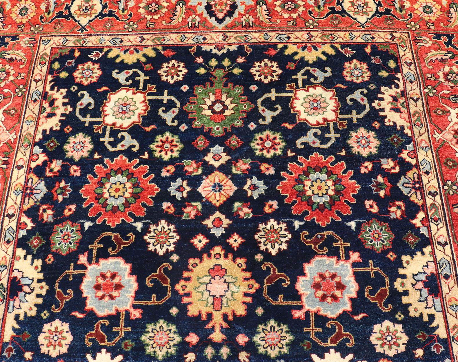 Keivan Woven Arts Sultanabad-Mahal Design in All-Over Floral Handgeknüpfter Teppich im Angebot 2
