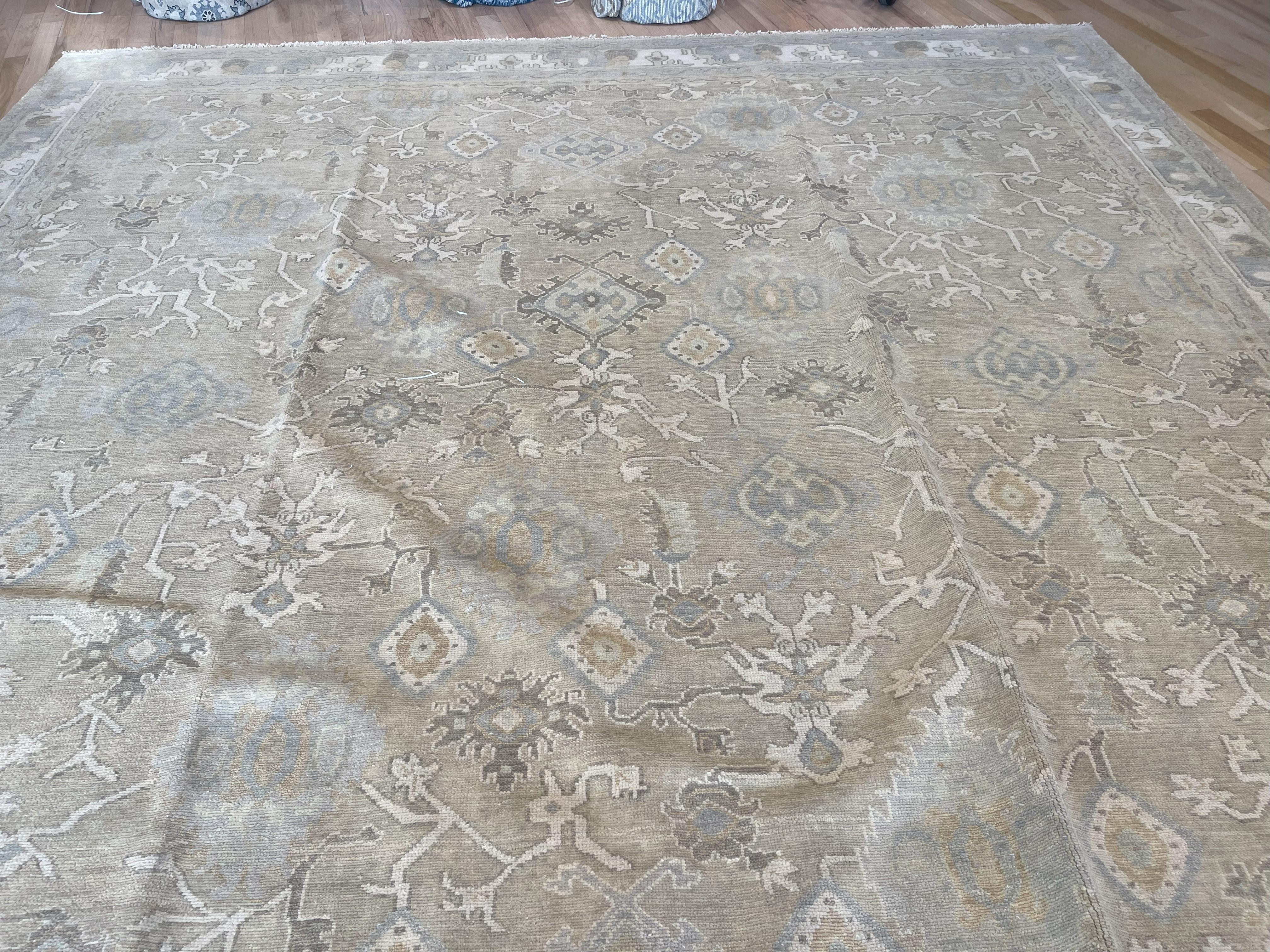 Questo tappeto di design All-Over Traditional è realizzato a mano e annodato a mano in India. Ha una base di cotone ed è realizzato con filati di lana. Presenta ricchi disegni floreali che animeranno sicuramente qualsiasi spazio. Questo tappeto