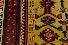 Cuacasian Rug Kuba Rare Yellow Ground