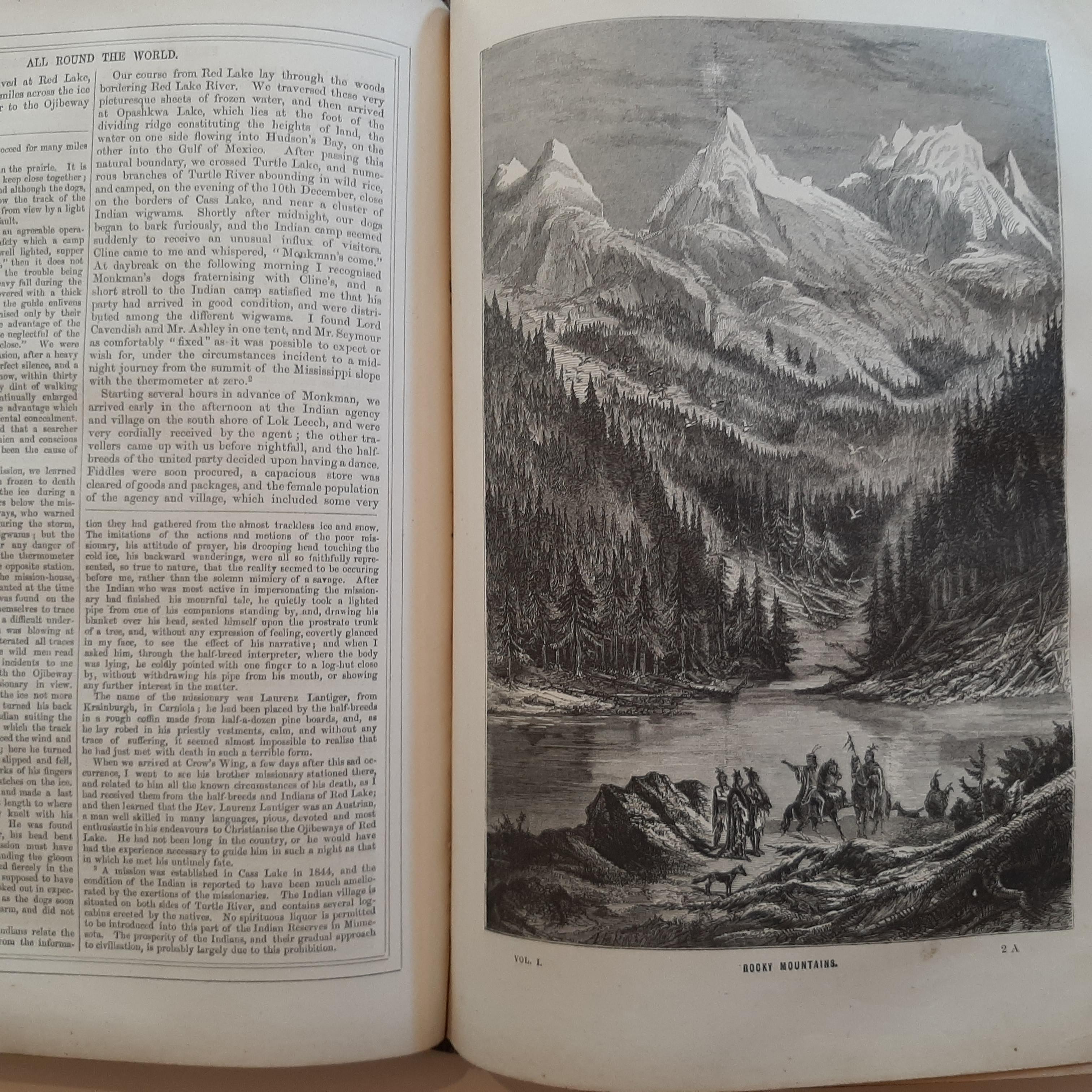 All Round The World: An Illustrated Record of Voyages by Ainsworth, 1868 For Sale 1