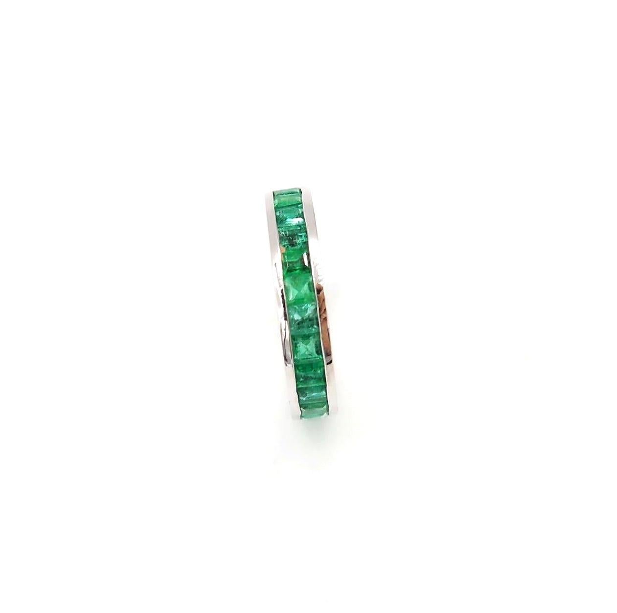 emerald inlay rings