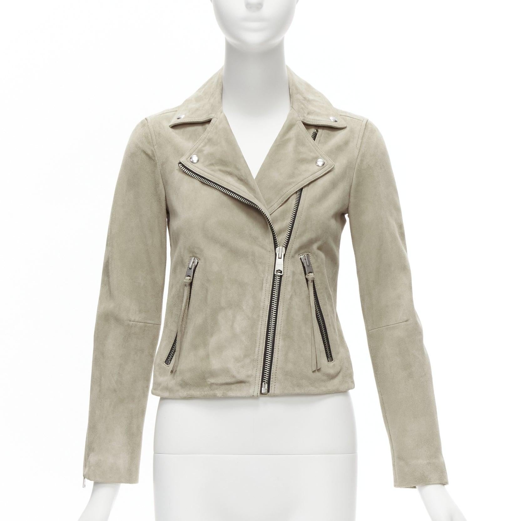 all saints silver jacket