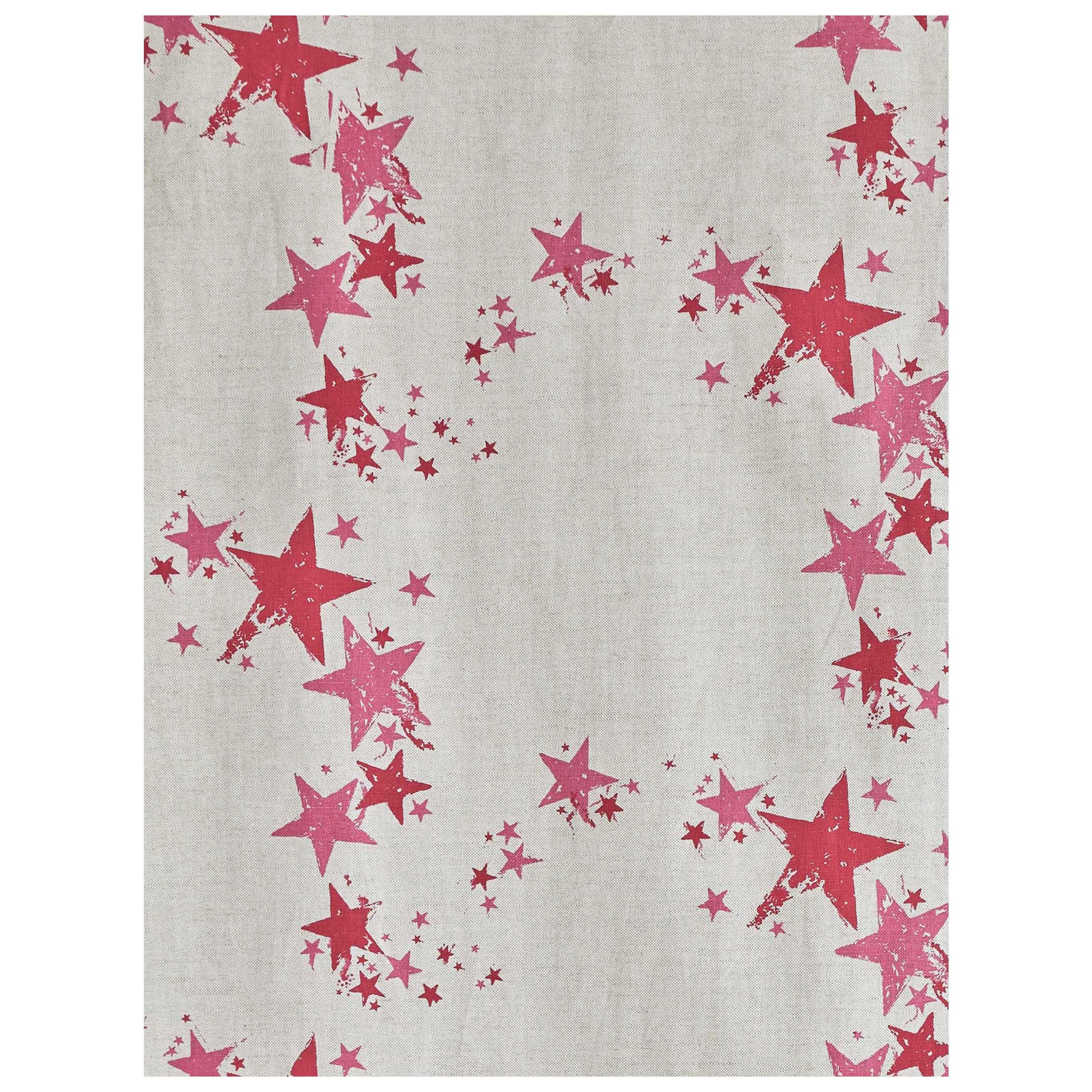 'All Star' Contemporary, Traditional Fabric in Candy For Sale