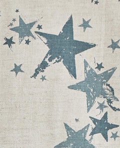 'All Star' Contemporary, Traditional Fabric in Gunmetal Blue