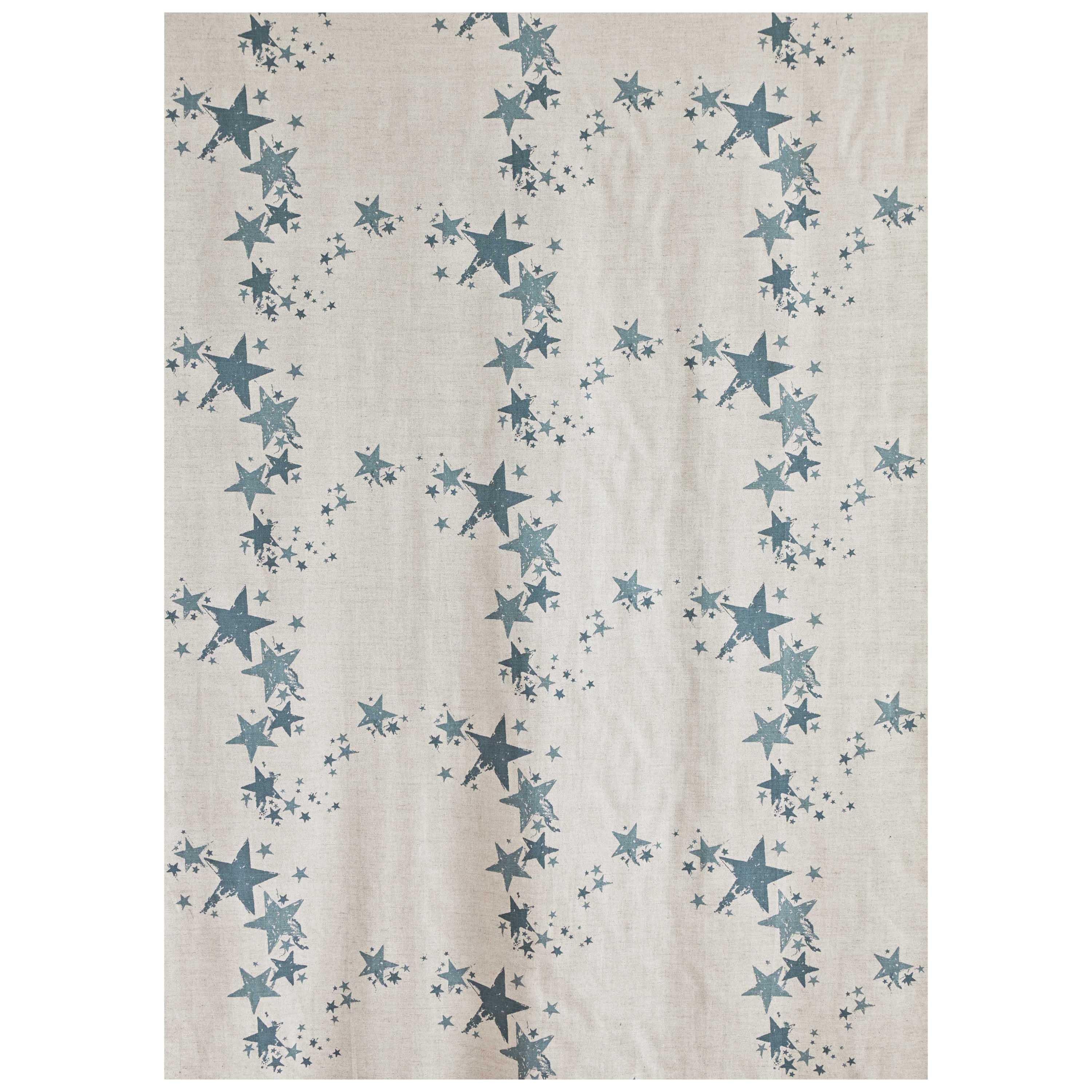 'All Star' Contemporary, Traditional Fabric in Gunmetal Blue For Sale