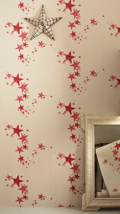 'All Star' Contemporary, Traditional Wallpaper in Candy