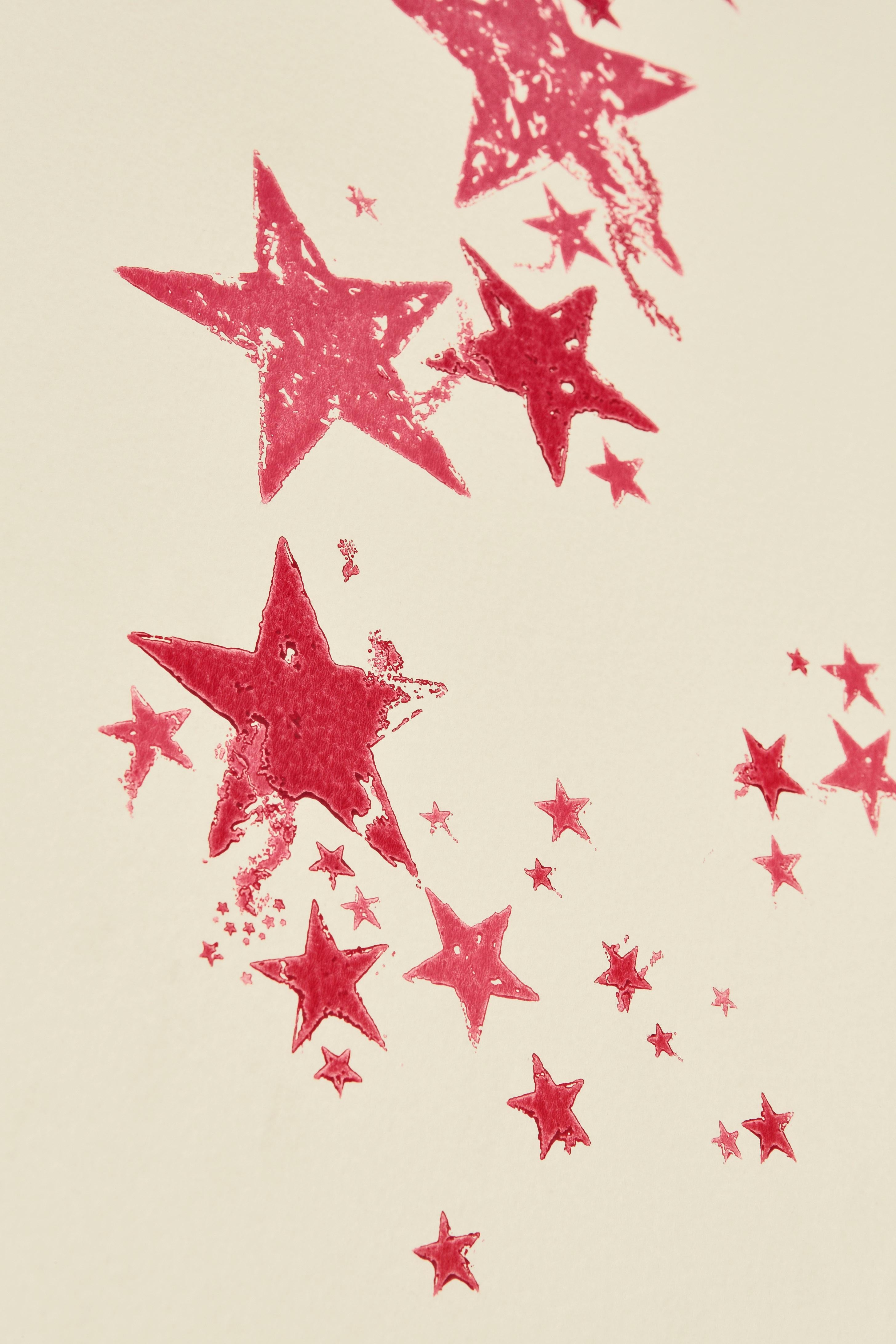 British 'All Star' Contemporary, Traditional Wallpaper in Candy For Sale
