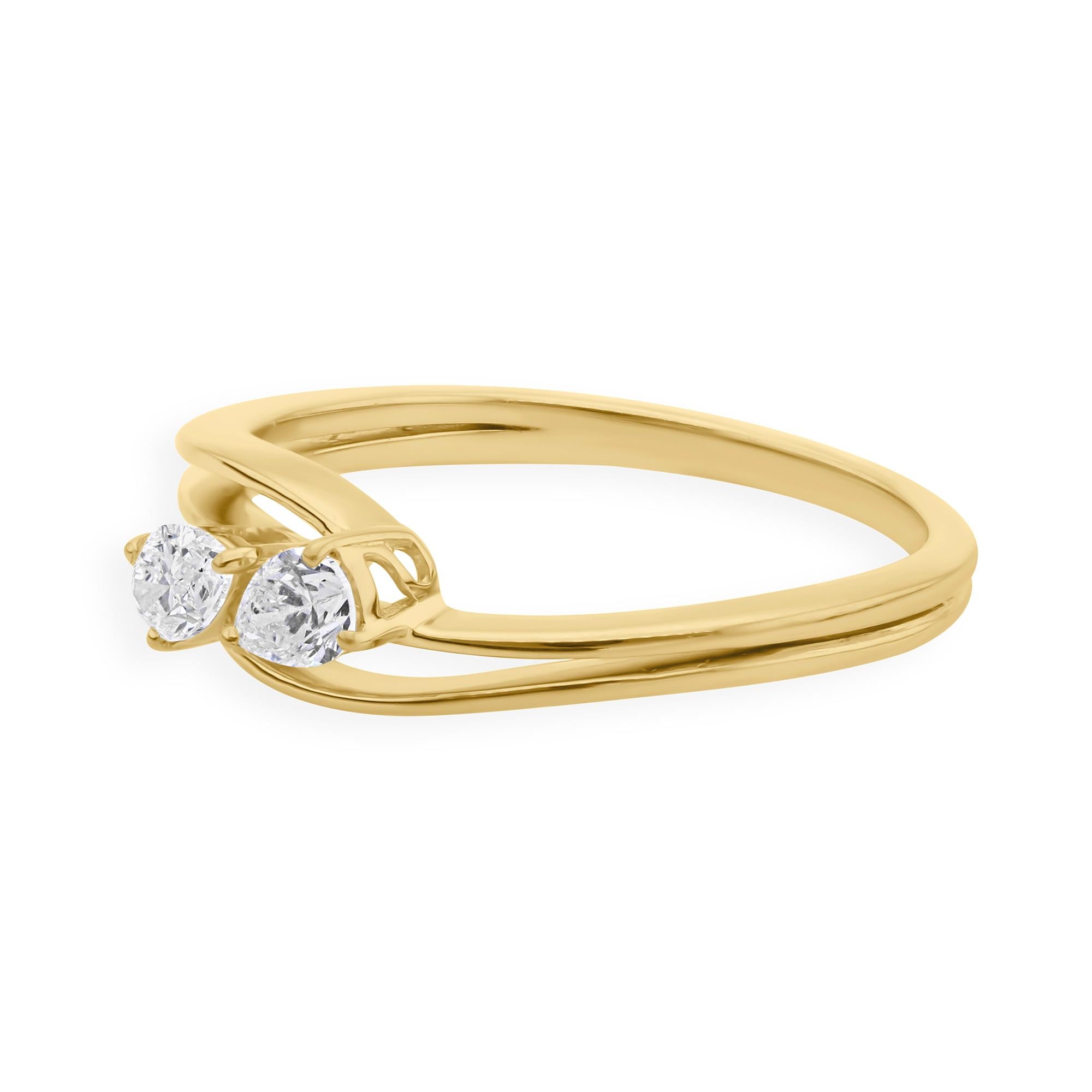 in vendita:  Tutte le tariffe sono pagate Dainty Two Stone Pear Cut Diamond Ring Regalo in oro giallo 18 carati 4