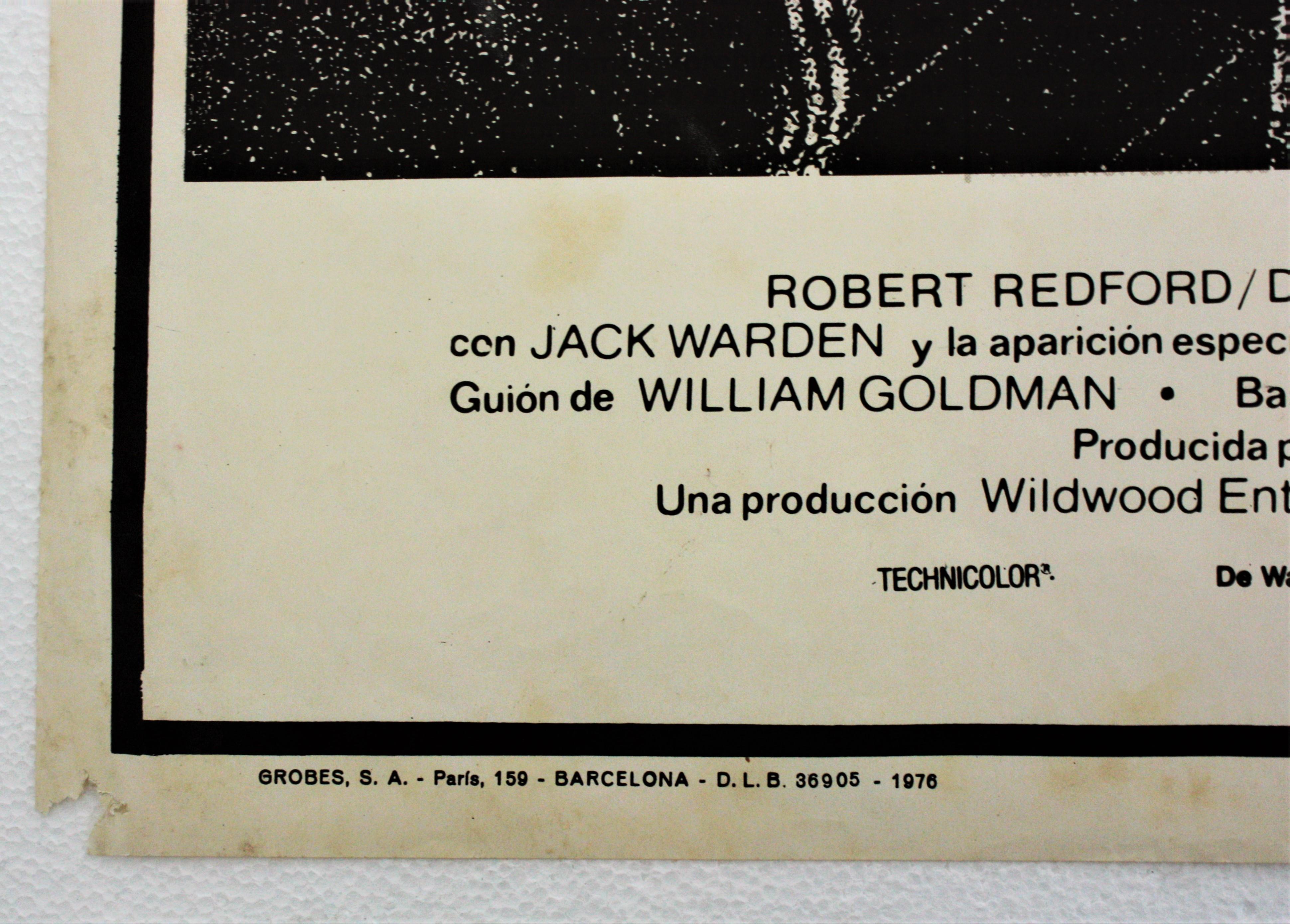 Papier Tous les hommes du président - Affiche de film espagnol, 1976 en vente