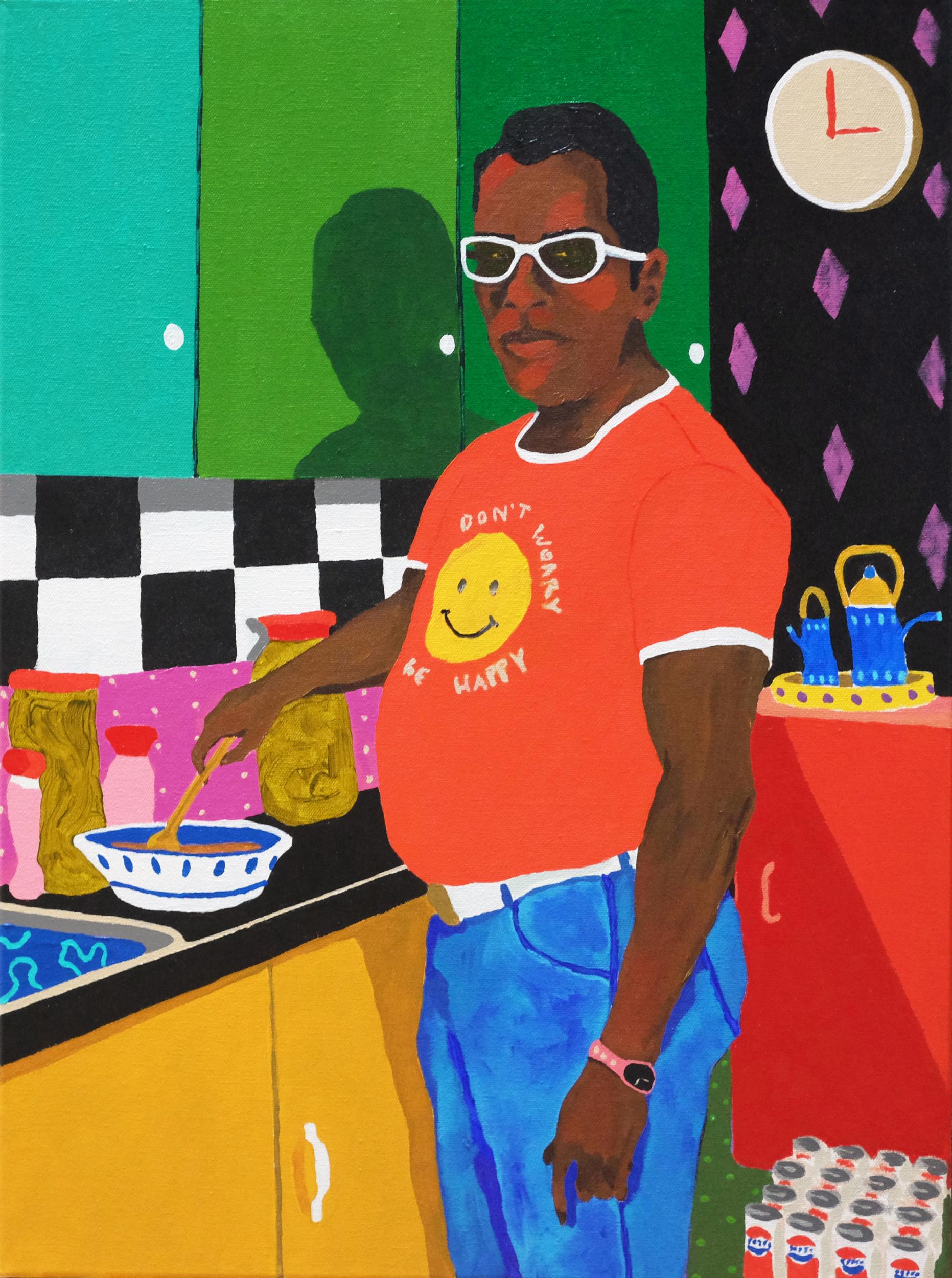 Modern 'All The Right Ingredients' Portrait Painting by Alan Fears Pop Art