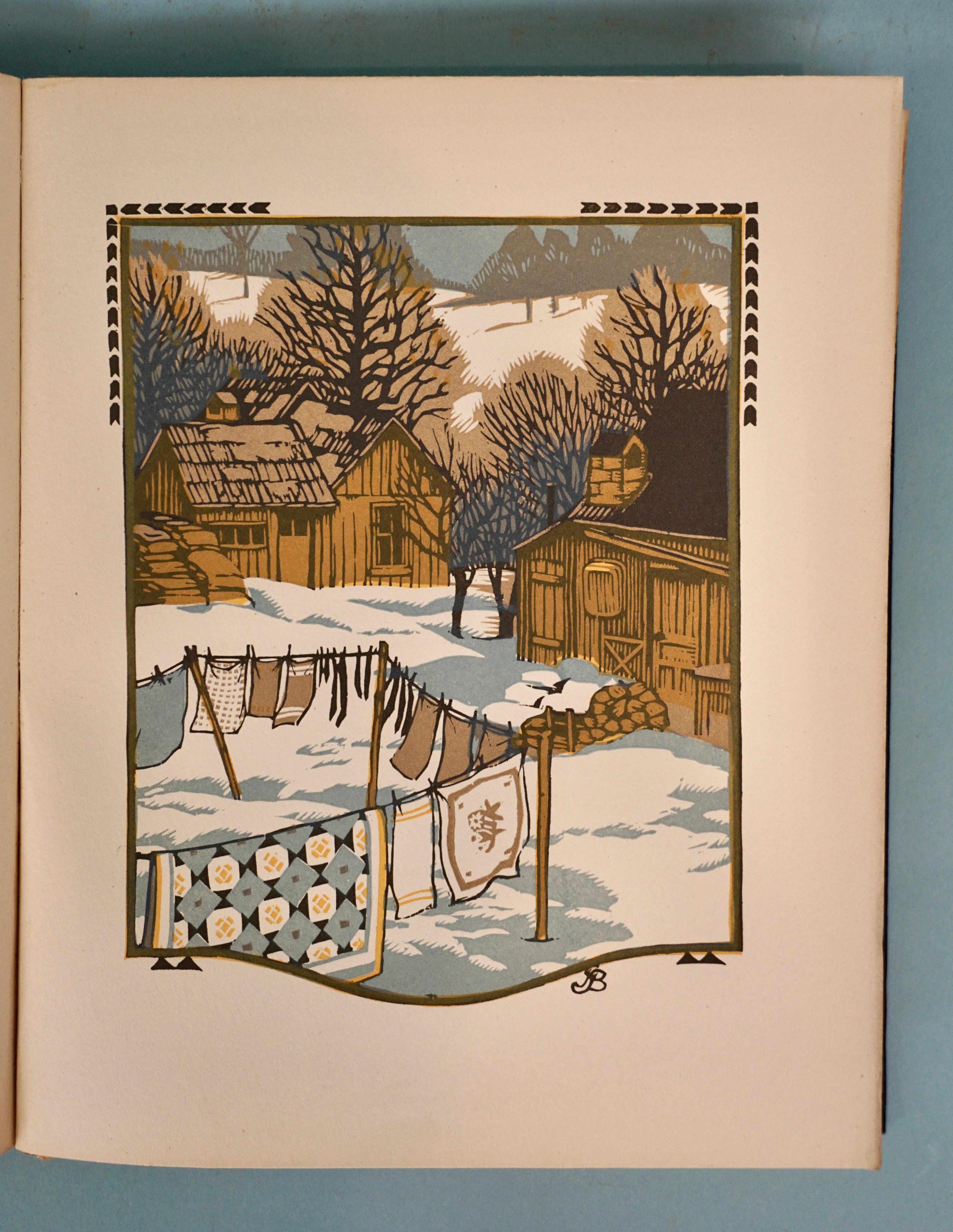 All The Year Round by James Riley Woodcuts by Gustave Baumann For Sale 5