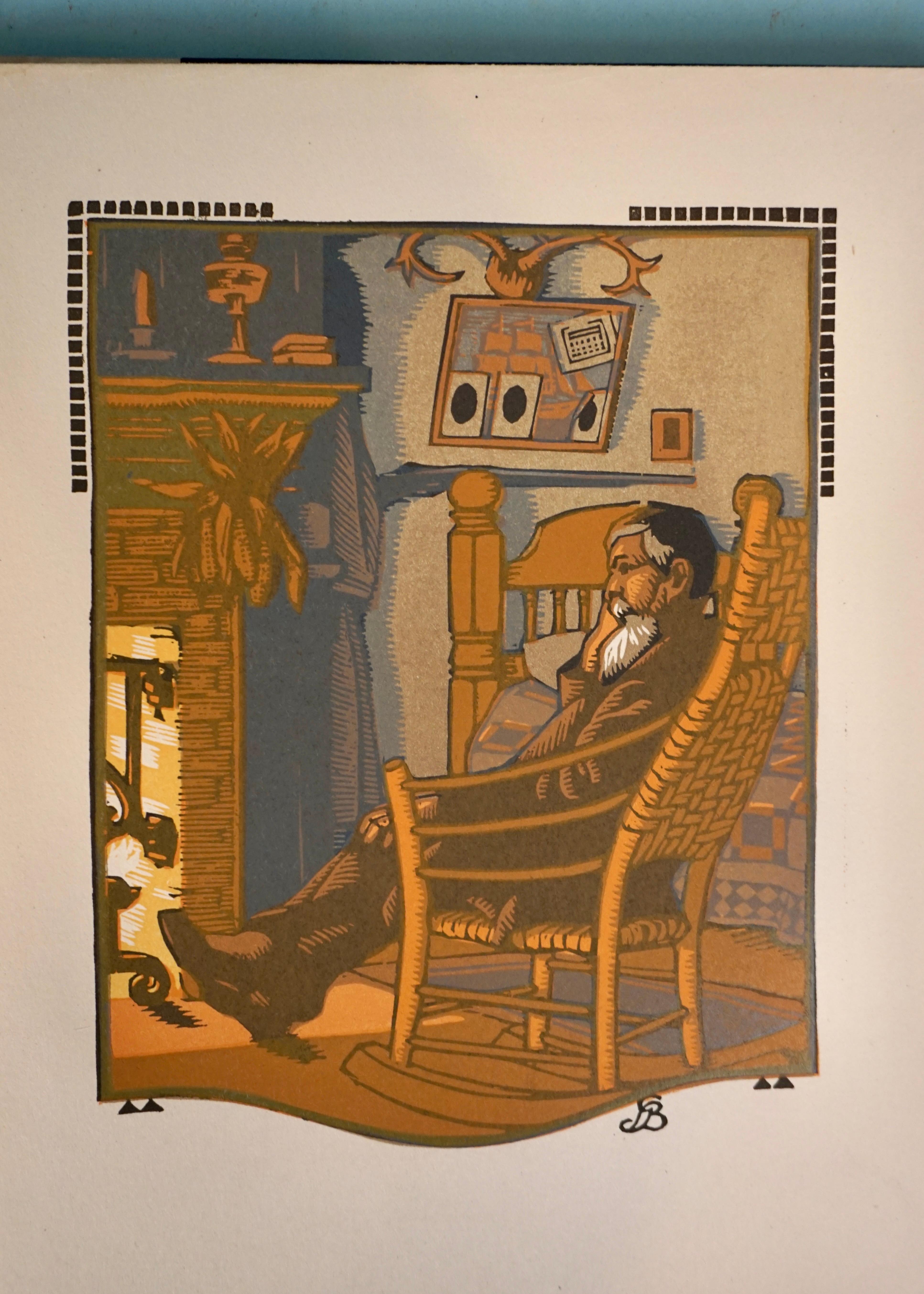 20th Century All The Year Round by James Riley Woodcuts by Gustave Baumann For Sale