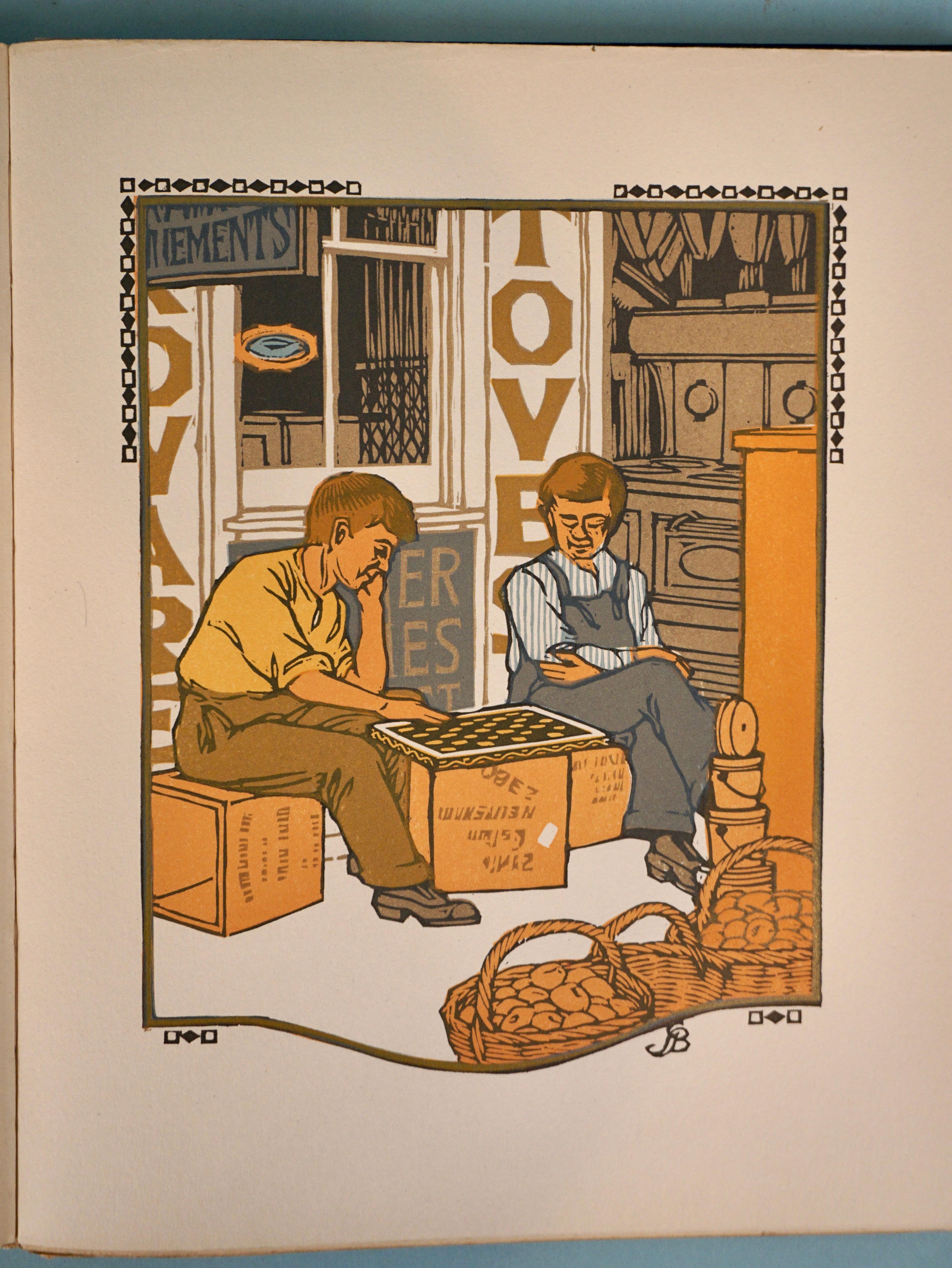 Paper All The Year Round by James Riley Woodcuts by Gustave Baumann For Sale