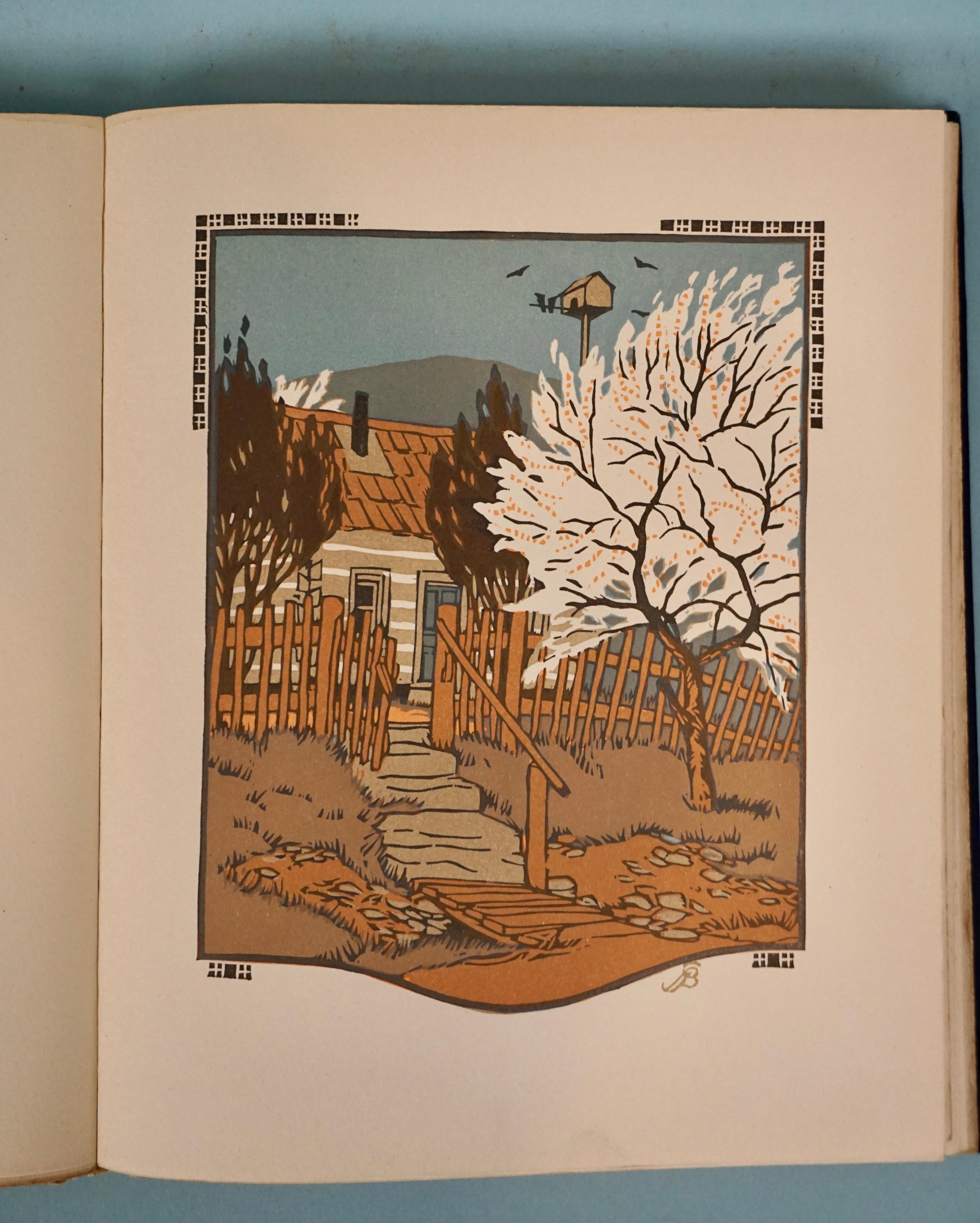 All The Year Round by James Riley Woodcuts by Gustave Baumann For Sale 4