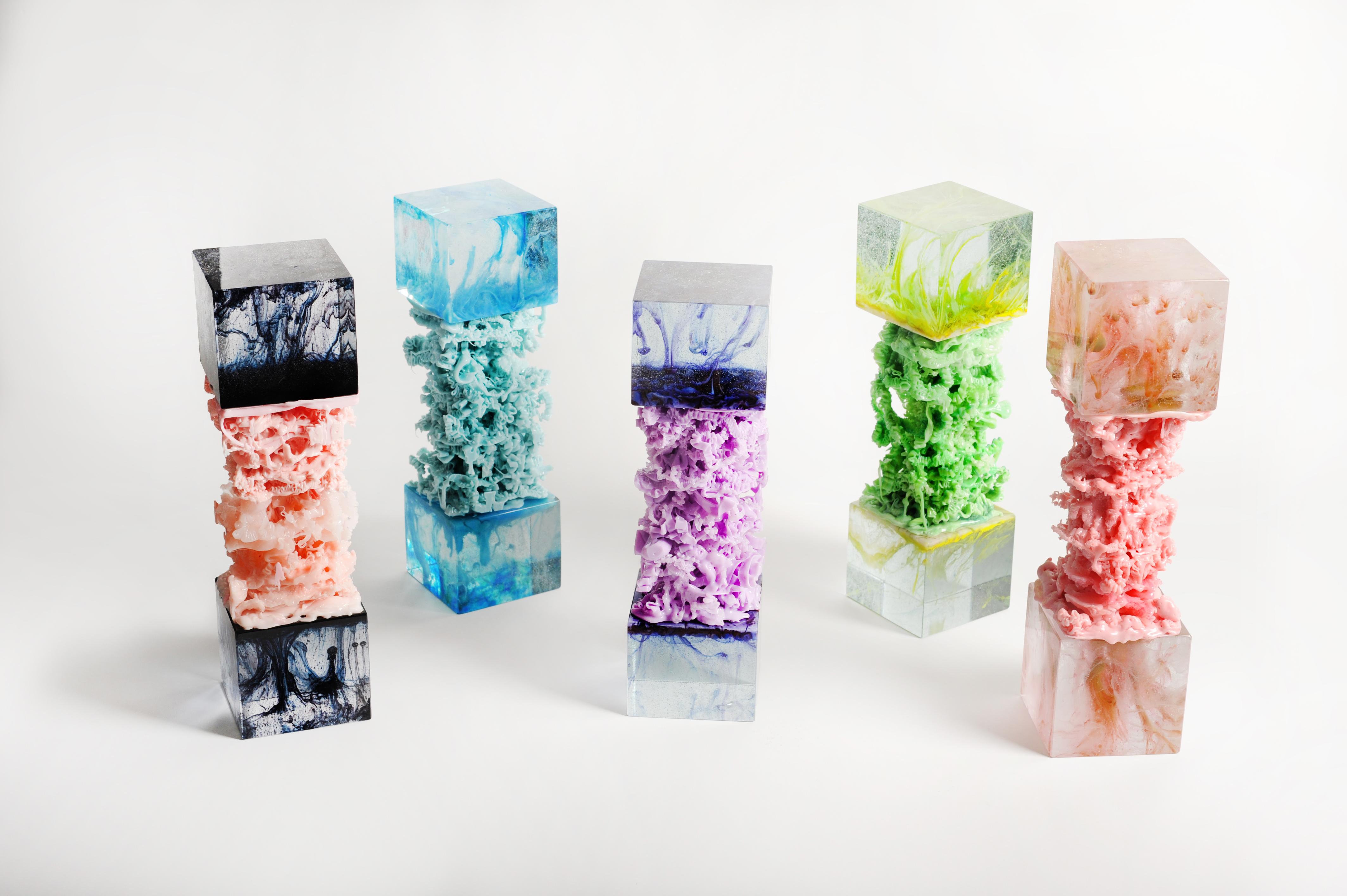 Contemporary All Tip 'N' No Iceberg Sculpture Glass Vs, Plastic Collection For Sale