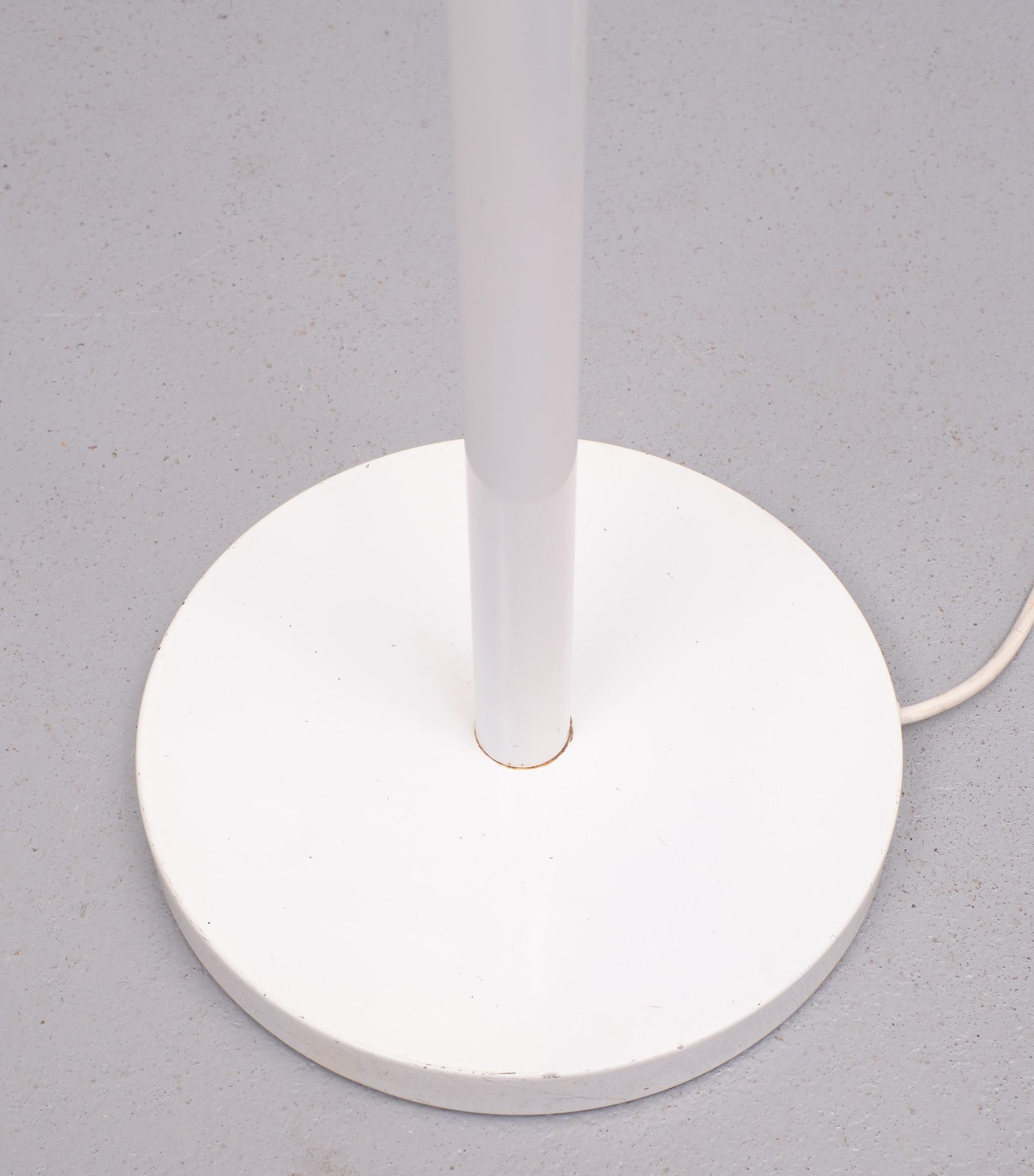 Dutch All White  Floor lamp  1980s Holland For Sale