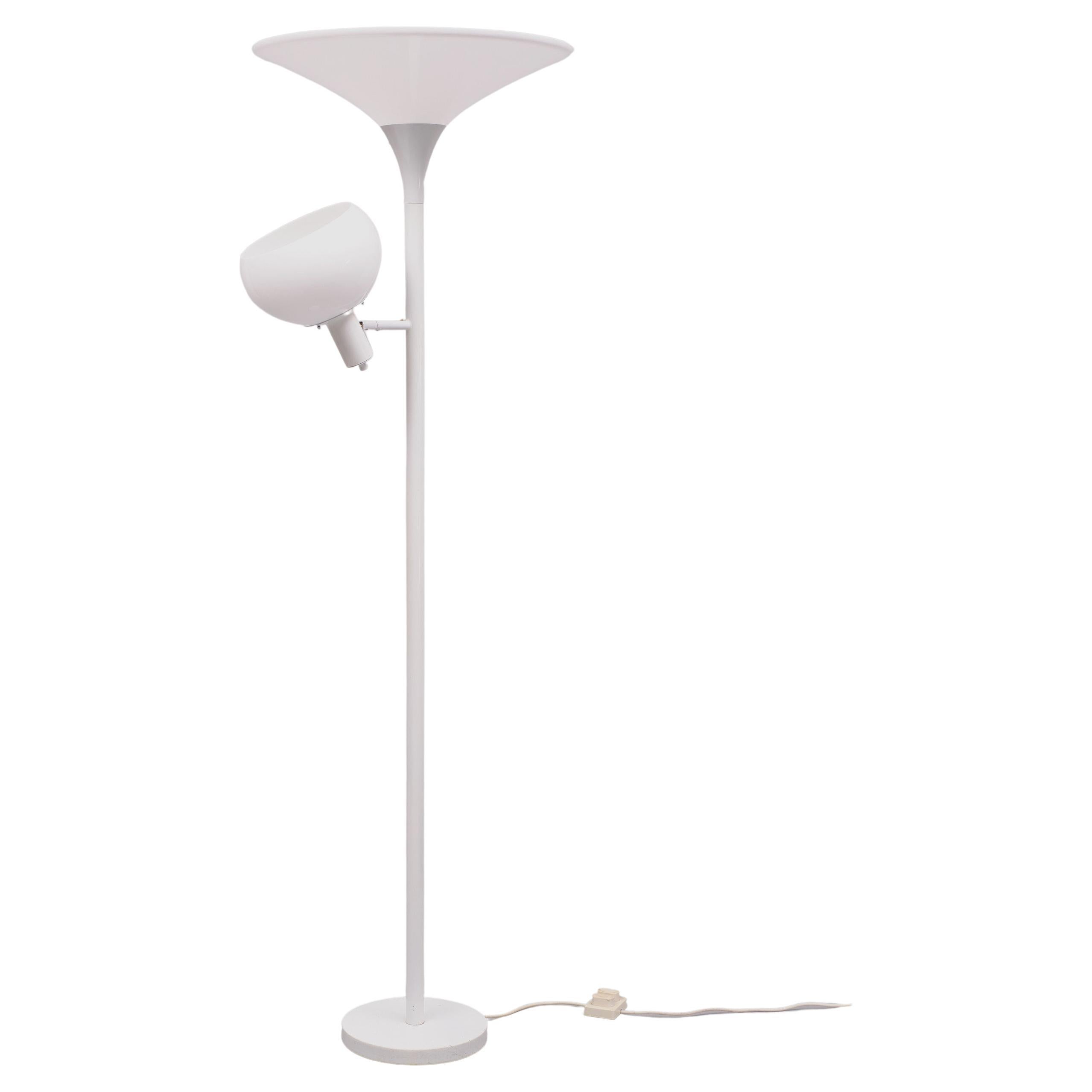 All White  Floor lamp  1980s Holland For Sale