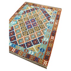 All Wool Colorful Kilim 5
 1" x 6
 8"