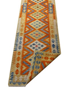 All Wool Colorful Kilim Runner 2′ 10″ x 9′ 6″