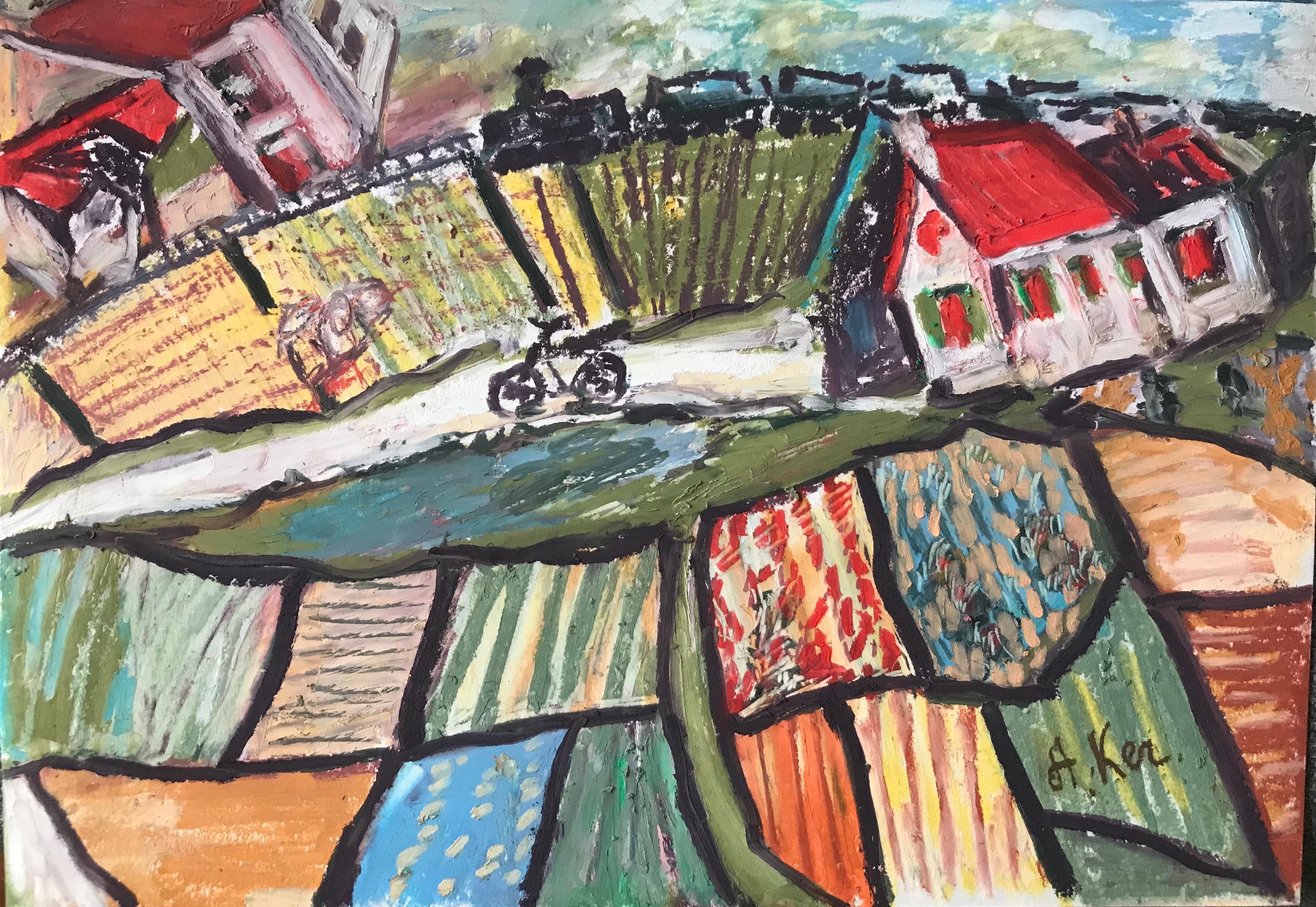 Oil pastel on paper

Alla Kechedzhan is a Russian writer, artist, photographer born in 1971 who lives and works in Moscow, Russia. She is also the author of educational projects books, she wrote "Mathematics for hopeless humanitarians", "Guide to