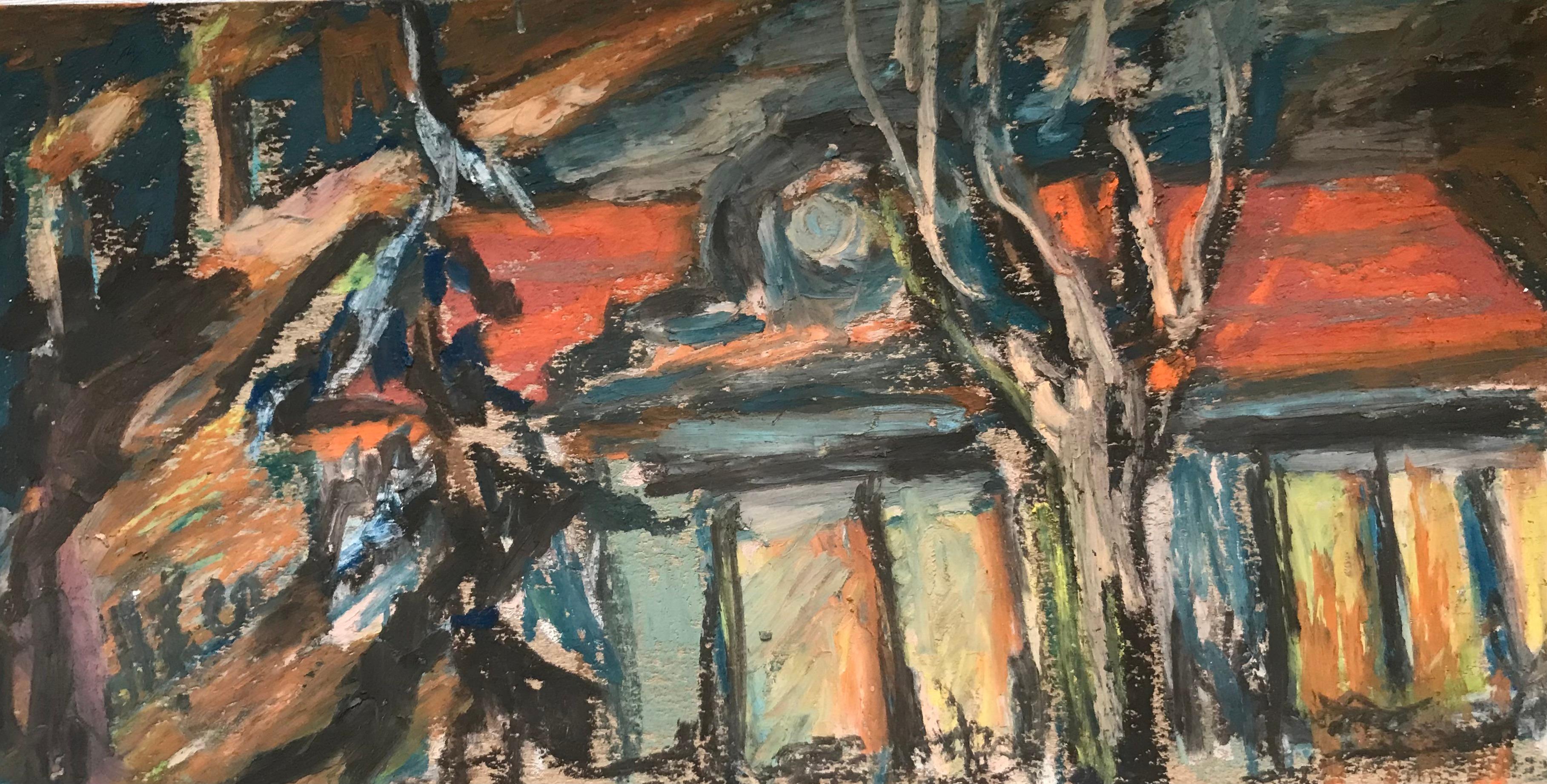 Oil pastel on craft paper,

Alla Kechedzhan is a Russian writer, artist, photographer born in 1971 who lives and works in Moscow, Russia. She is also the author of educational projects books, she wrote "Mathematics for hopeless humanitarians",