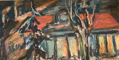 Russian Contemporary Art by Alla Kechedzhan - ⁠Evening Street