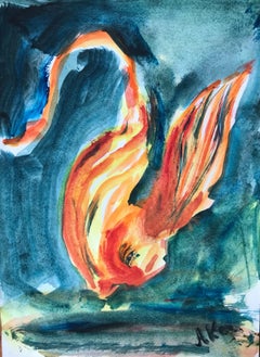Art russe contemporain d'Alla Kechedzhan - Oiseau de feu