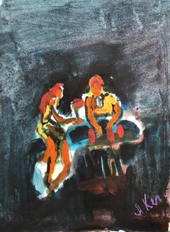 Art contemporain russe par Alla Kechedzhan - Au bar