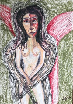 Russian Contemporary Art by Alla Kechedzhan - ⁠Munch's Woman