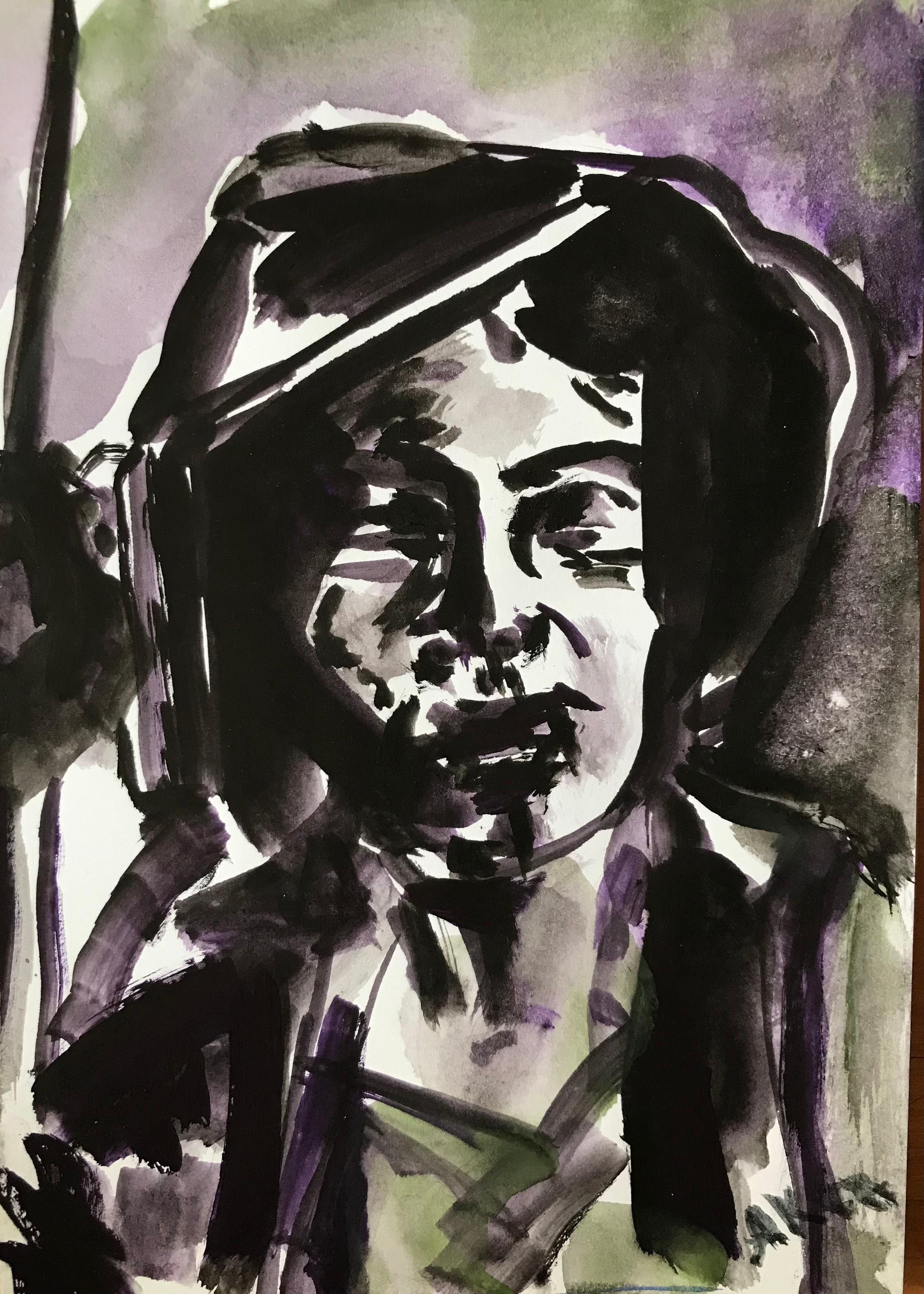 Russian Contemporary Art by Alla Kechedzhan - Steel Woman