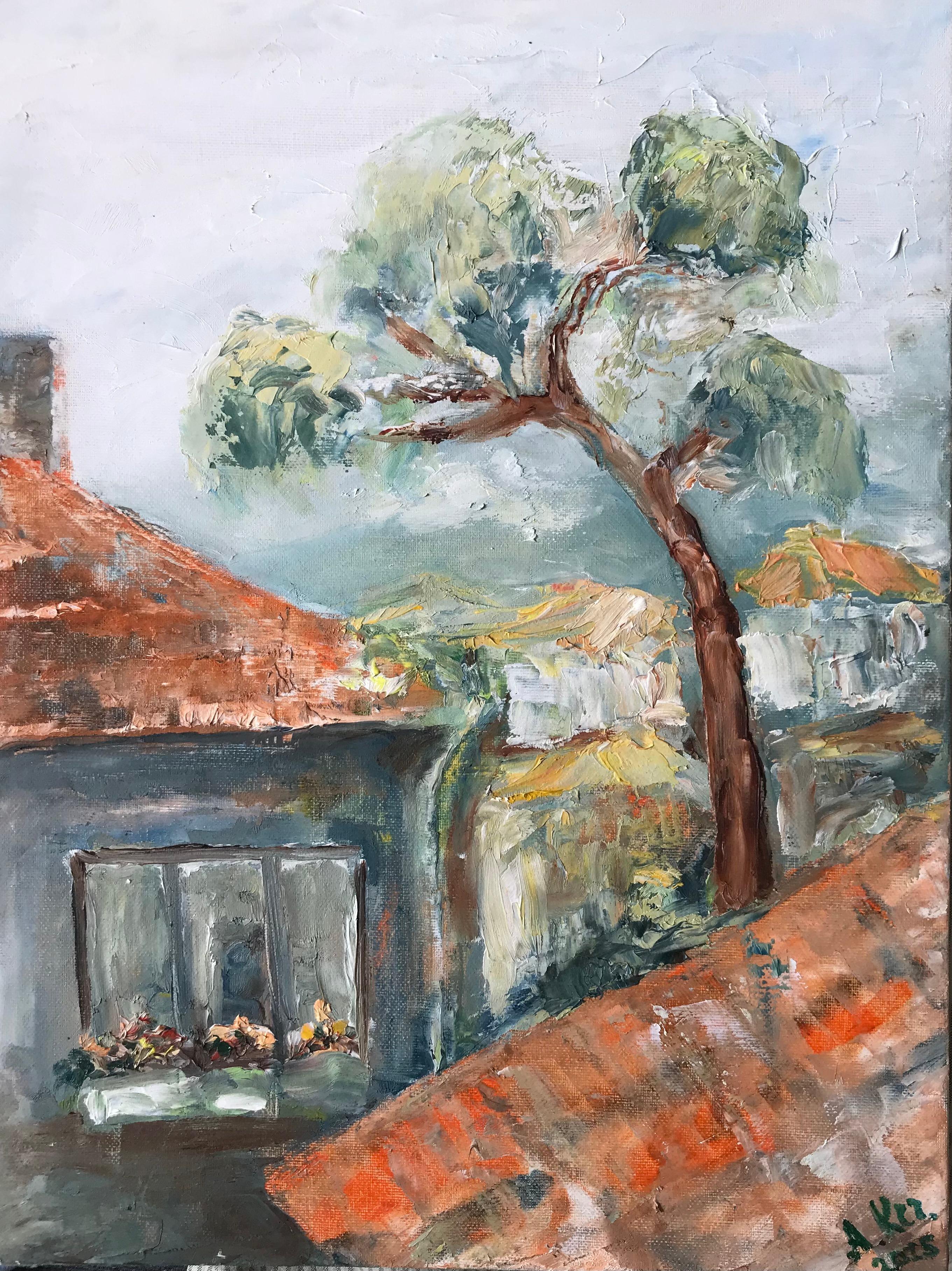 L'art contemporain russe d'Alla Kechedzhan -  Des toits qui parlent