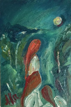 Art russe contemporain de Alla Kechedzhan - La nymphe du lac